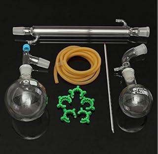 500ml 24/40 Joint Glass Distillation Equipment Essential Oil Extraction Distillation Apparatus Water Distiller Purifier Laboratory Chemistry Glassware Kits