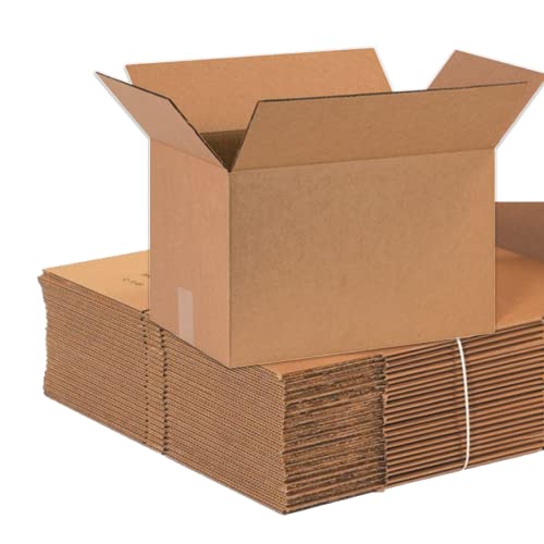 Image of BOX USA Shipping Boxes Medium 16 inchL x 10 inchW x 10 inchH 25-Pack - Corrugated Cardboard Box for Moving, Mailing, Packing, Packaging and Storage