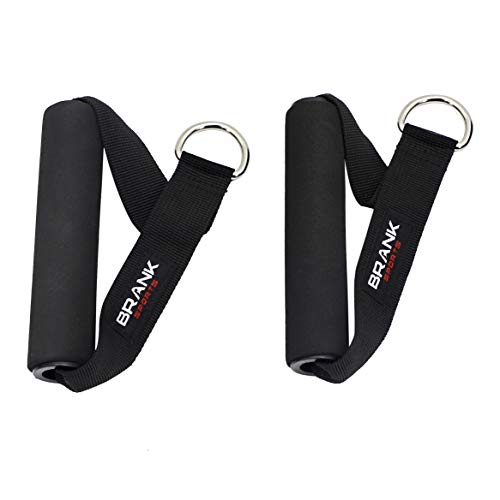 Poignée de tirage Universelle pour la Musculation Vendue par Paire | Accessoire Musculation pour Exercices de tirage de Bande de résistance ou à la poulie | Poignee de Sport en Mousse pour élastiques Cover