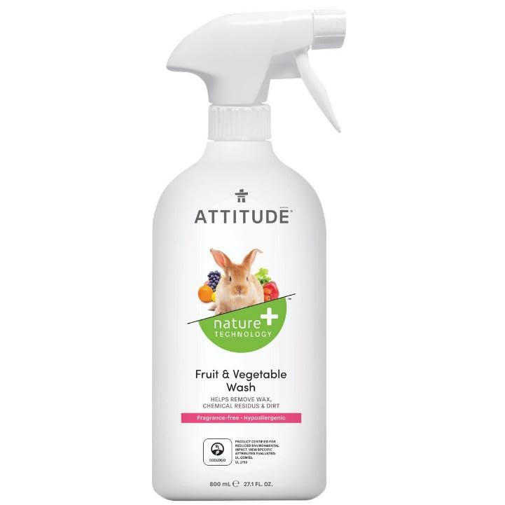 Limpiador para fruta y verdura Attitude 800 ml