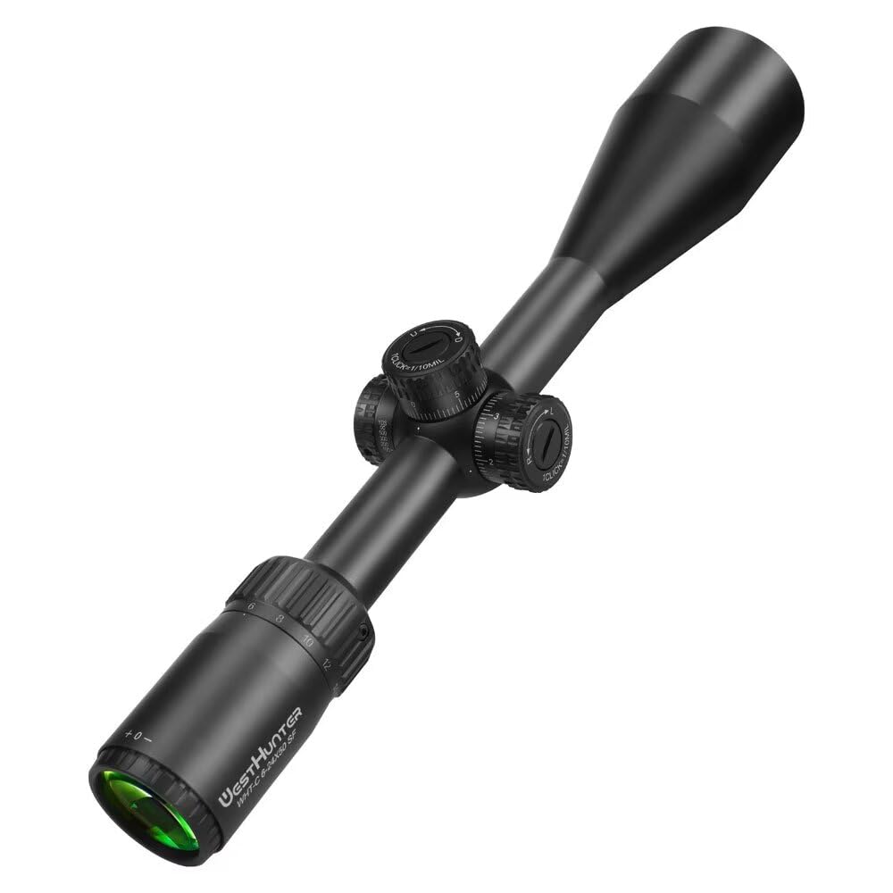 WestHunter Optics WHT-C 6-24X50 SFP Lunette de Tir de Précision 1 Pouce 25,4 mm Second Plan Focal 1/10 MIL Montage Picatinny