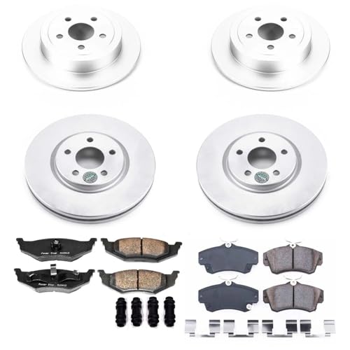 PowerStop Front and Rear Brake Kit for Chrysler PT Cruiser 2004-05 - Fully-Coated Disc Rotors with Z17 Ceramic Brake Pads Replacement, CRK1707 by PowerStop - Image 2