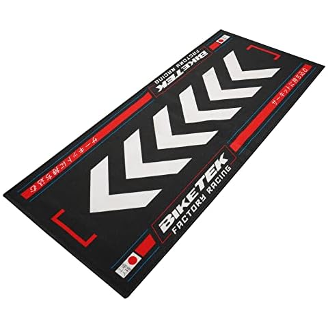 BikeTek Series 7 Motorcycle Workshop Pit Garage Mat Red Rising Sun 190 x 80 cm Suitable for Honda Cover