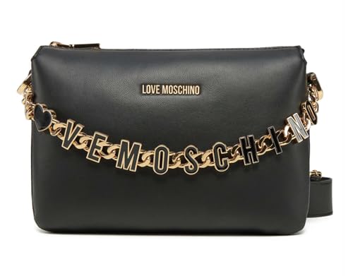 Sac bandoulière Moschino Love Jc4072 noir en cuir pour ne plus encombrer vos mains en ville