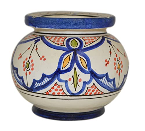 Ceramic Ashtrays Hand Made Moroccan smokeless Ceramic Vivid Colors Medium
