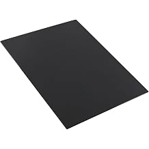 Black Bakelite Sheet, Thickness 3-6Mm, Width 300 Mm, Length 300 Mm Insulating Bakelite Sheet for DIY and Crafts,3003005mm