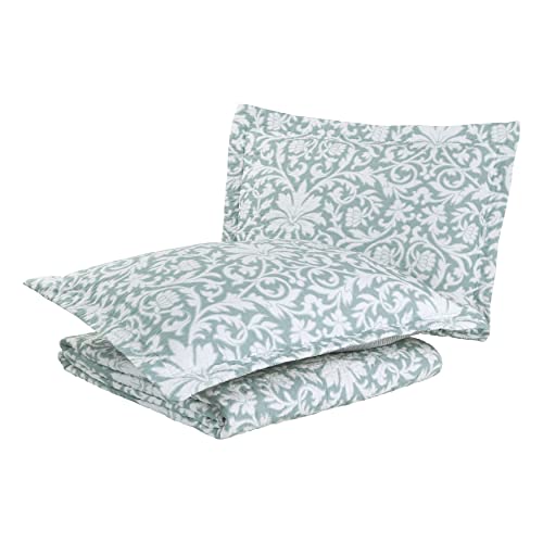 Laura Ashley | Mia Collection | Quilt Set-Ultra Soft All Season Bedding, Reversible Stylish Coverlet With Matching Sham(S), King, Blue #TOP6