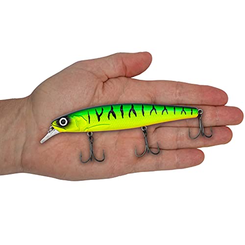 Foto von Quantum Premium 4street Bangry Zander-Wobbler mit reizvollem Laufverhalten Angeln auf Raubfisch Angelköder Angel-zubehör, firetiger, 17,5 g