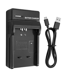 Hoembpn Kamera Akku Ladegerät für NB-11L-Batterie, Batterieladegerät mit LED und USB C Anschluss für Canon IXUS 132 150 155 160 170 275 HS PowerShot A2300 A2500 A2600 ELPH 110 HS 115 is 130 is 320HS