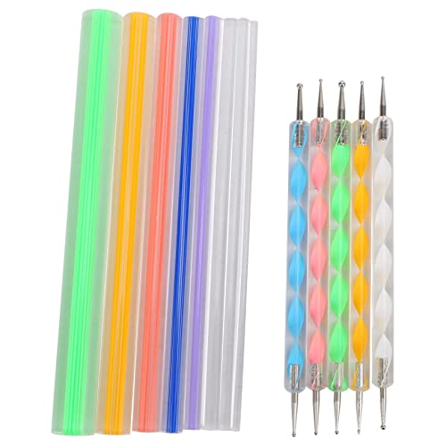 Haptufer Mandala Dotting Tools Set for Painting Rocks,Painting Rocks Dot Kit,Acrylic Stick,Point Drill Tool,Stencil DIY Wall Art