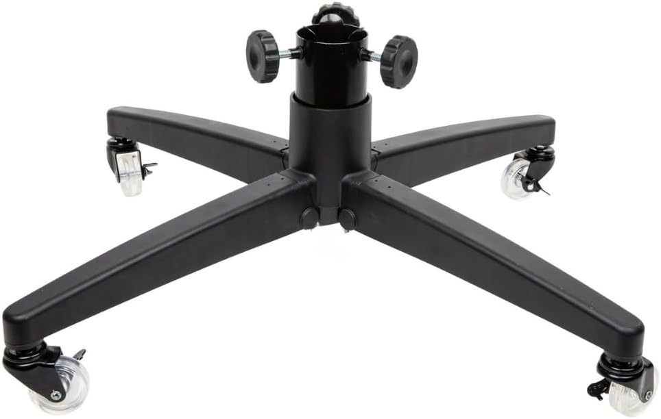 Rolling Christmas Tree Stand for up to 9 Foot Artificial Trees - Heavy-Duty Xmas Tree Stand Base with Casters and Adjustable Base - Compatible with Most Upright Tree Bags – Up to 154 lbs.