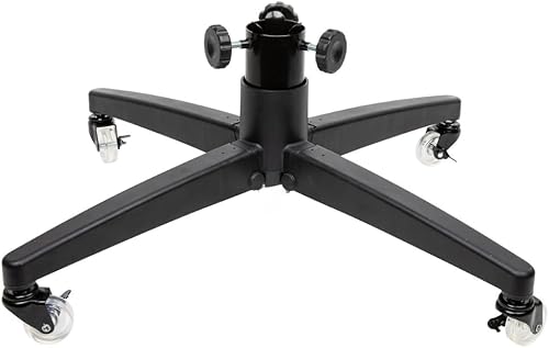 Soporte rodante para árbol de Navidad para árboles artificiales de hasta 9 pies, base de soporte para árbol de Navidad resistente con ruedas y base