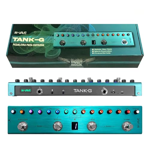 Multi Effects Guitar Pedal - Digital Electric Guitar Effector with 36 Editable Presets, Chorus, Delay, Reverb, MOD, IR Loading, Recording, Tune, Tank-G Effector (Tank-G)