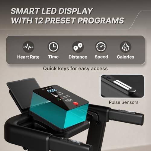 Image of Fitkit by Cult PowerRunPlus Treadmill BLDC 5HP Peak & 120kg Weight Capacity | 14 km /h Max Speed | LED Display with Tablet Holder | 12 Preset Program | Home Gym Equipment