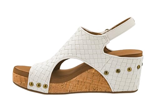 Image of Corkys Footwear Womens Carley Wedges, Featuring Corkys EVA Foam Cushioned Insoles, A 2.5 Inch Heel, Lightweight For All Day Wear, And Hook And Loop Closure