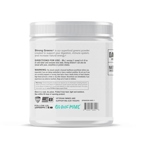 image for BARE PERFORMANCE NUTRITION, BPN Strong Greens Superfood Powder, Improv