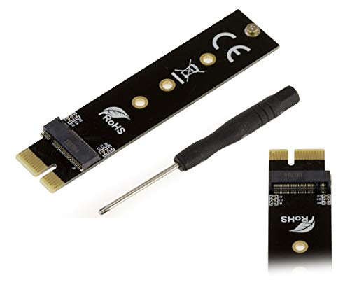 Ya en mundofriki.es: KALEA-INFORMATIQUE Adaptador Compacto de Tarjeta controladora PCIe x1 para SSD M.2 Tipo M2 NGFF PCIe NVMe o AHCI - Soporta SM951 PM951 950 Pro 960 EVO