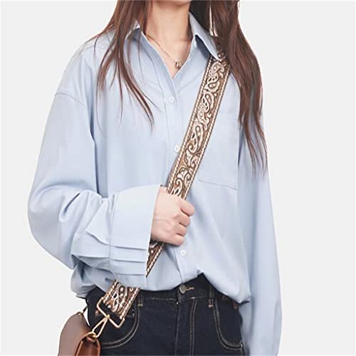 Sac polyvalent à sangle large tissée amovible et accessoires de mode