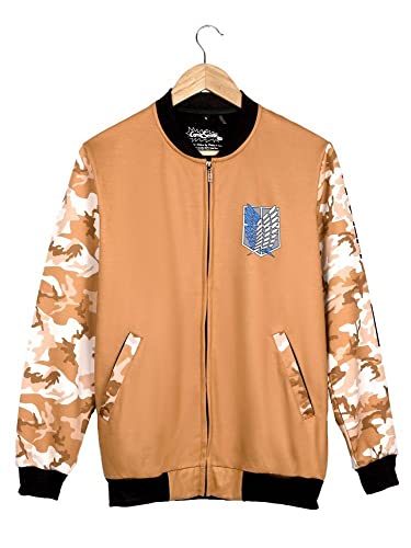 Image of ComicSense.xyz Unisex Anime Jacket for Men and Women, Wings of Freedom Printed Cosplay Anime Bomber Jackets
