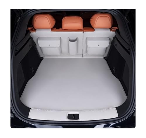 Tapis de Coffre En Cuir Premium Pour Deepal S7 S07 Doublure Intégrale Design Half White