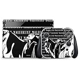 Skinit Decal Gaming Skin Compatible with Nintendo Switch OLED (2021) - Officially Licensed Disney Villains Maleficent Black and White Design