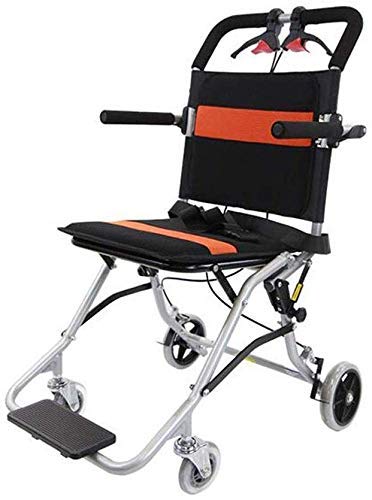 BAJIMI 車椅子折りたたみ軽量超軽量楽チンアルミ小さい子供のトロリー(カラー:A、サイズ:90x52x68cm) 介護・介助兼用