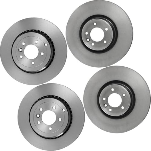 AUTO DN Front Rear Disc Brake Rotor for Land Rover Range Rover Sport 2010 2011 2012 2013 4PCS Replacement LR016192, LR016176