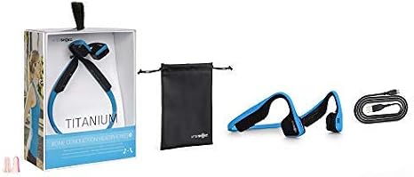 AfterShokz Titanium Bone Conduction Wireless Bluetooth Headphones, Canyon Red