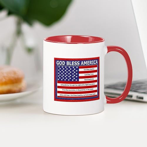 Taza de cerámica God Bless America 11 oz miniatura 4