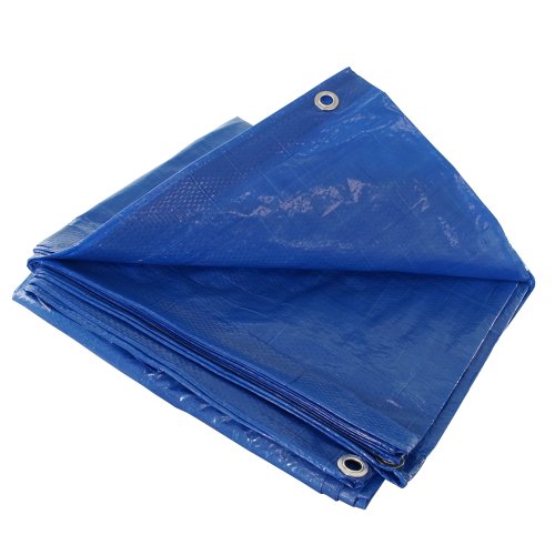 10 X 10 Blue Tarp Cover Patio Canopy Shade Yard 10x10