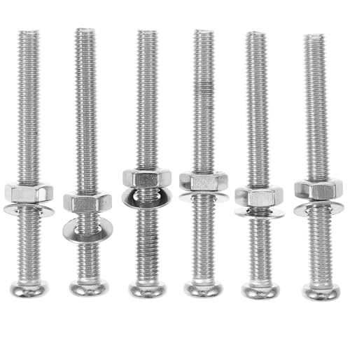 Gadpiparty 6 Tornillos de Acero Inoxidable para Escalera de Piscina Tornillos de Fijación Resistentes y Seguros Accesorios de Repuesto Aplicables para Escaleras de Piscina Elevada Pack de