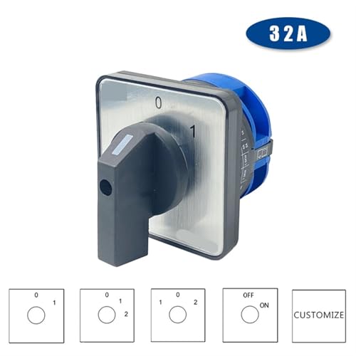 Interruptor de leva de 32A con contactos de plata para control estable 3