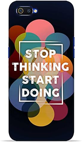 Next Door Enterprises Stop Thinking Start Doing Back Cover for Realme C2 (Poly Carbonate | Multicolor)