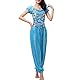 Oneyijun Damen Bauchtanz Kostüm Sets Tanz Tanzen Top Laterne Hosen Professionel Karneval Tänzer Outfit Suit