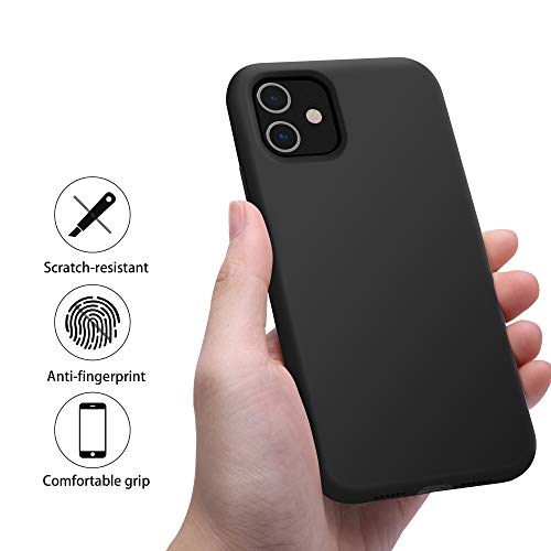 Otofly Iphone 11 Case,Ultra Slim Fit Iphone Case Liquid Silicone Gel Cover With Full Body Protection Anti-Scratch Shockproof Case Compatible With Iphone 11 (Black) #TOP4