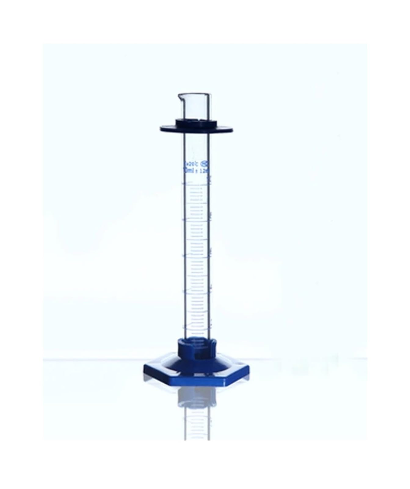 Cilindro graduato in Vetro Esagonale da 10 Pezzi da 10 ml - Set di cilindri Graduati in Vetro borosilicato for Chimica