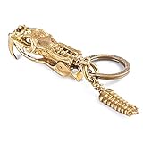 【Keine Angst vor Kratzern】Es besteht aus exquisitem Messing und wurde mit einem speziellen Distressing-Verfahren behandelt. Mit der Zunahme der täglichen Gebrauchsspuren macht die Textur des Messings Viper-Schlüsselanhänger kühler.