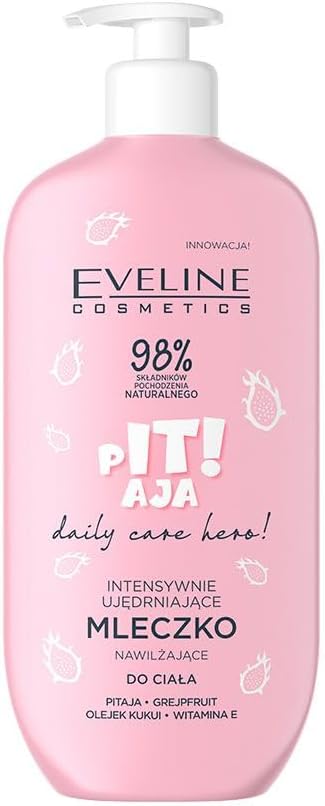 Eveline Cosmetics Daily Care Hero verstevigende & hydraterende bodylotion met drakenvrucht, omegazuren, grapefruit en kukui-olie – 98% natuurlijke ingrediënten, veganistisch – 350 ml