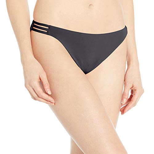 Roxy Junior's Beach Classics Full Bikini Bottom, True Black, M