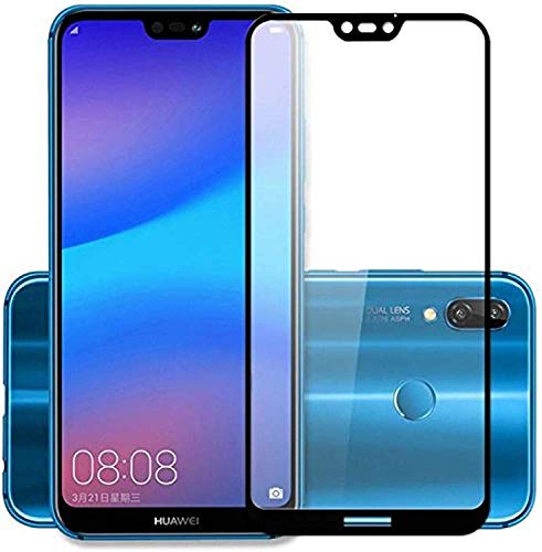 Image of TempGlow Screen Protector for Huawei Honor Nova 3E (Black) Tempered Glass Edge-to-Edge 6D Screen Guard With Installation Kit