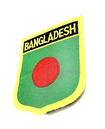 Bangladesch Asien Flagge Bügelbild bestickt Stoff Nähen auf Patch 1 Stück
