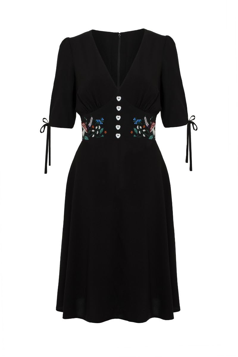 Hell Bunny Women's Natura Midi Dress - Black - XS