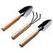 Tpelky mini gardening tools 3-piece gardening hand tools Spade/Rake/Spade ï¼ˆSmallï¼‰