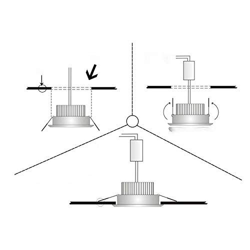 Downlight encastrable LED ultra-thin 7W plafonnier basse consommation