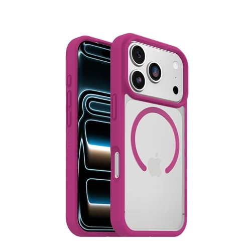 Image of OtterBox iPhone 17 Pro Profile Series Case Compatible with MagSafe - Rose Crystal - Pink - Ultra-Thin, Stylish Minimalist iPhone Case