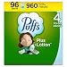 Puffs Plus Lotion Facial Tissues, 96 On-The-Go Travel Packs, 10 Tissues Per Pack (960 Tissues Total)