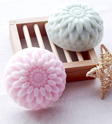 Lawei 4 Pack Silicone Fancy Soap Molds - 6 Cavity Handmade Sopa Molds For Cake, Cupcake, Muffin, Coffee Cake, Pudding And Soap #TOP5