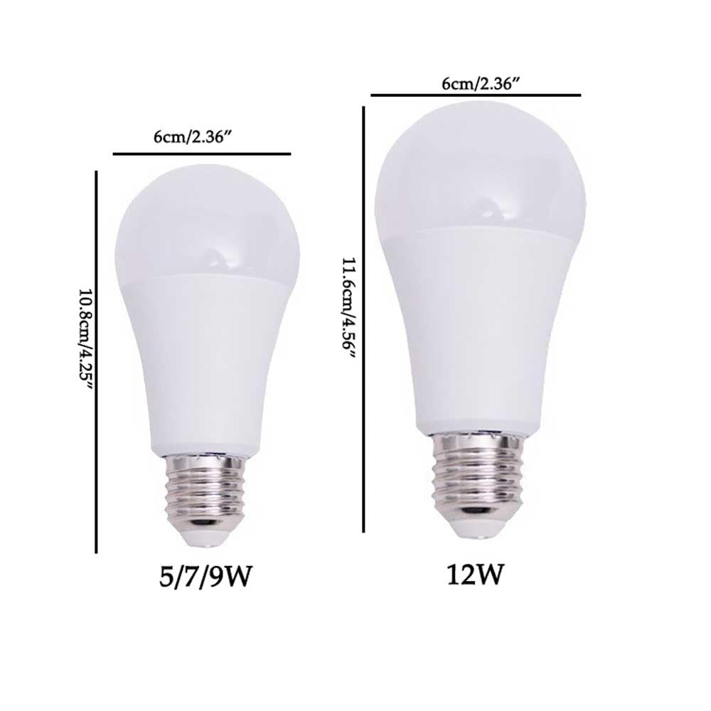 Paquete de 10 Bombillas LED de Alta Potencia E27, Bombillas LED E27 de bajo Consumo de 12 W 1200 LM, luz Diurna 6500 K, (Equivalente a 60 vatios) para iluminación del hogar, no Regulable