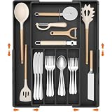 Lifewit Silverware Drawer Organizer, Expandable Utensil Tray for Kitchen, BPA...