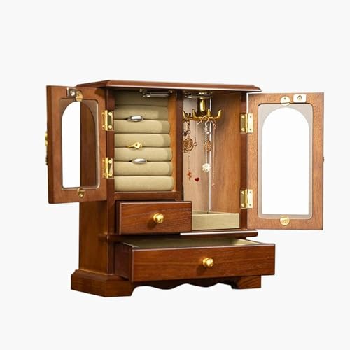 Boîte à bijoux de rangement de bijoux DZBERHX le cadeau idéal en bois